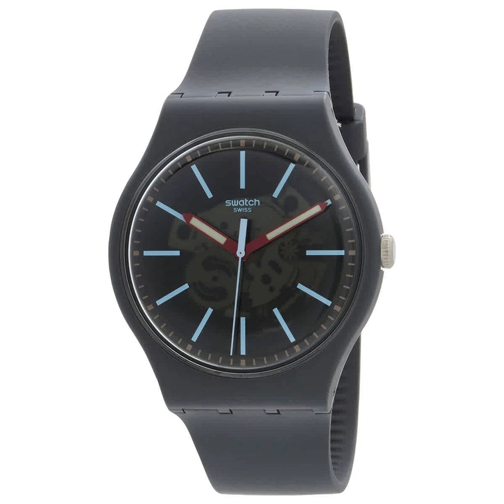 Swatch Cobblestone Street Quartz Grey Dial SO29A101 Men's Watch