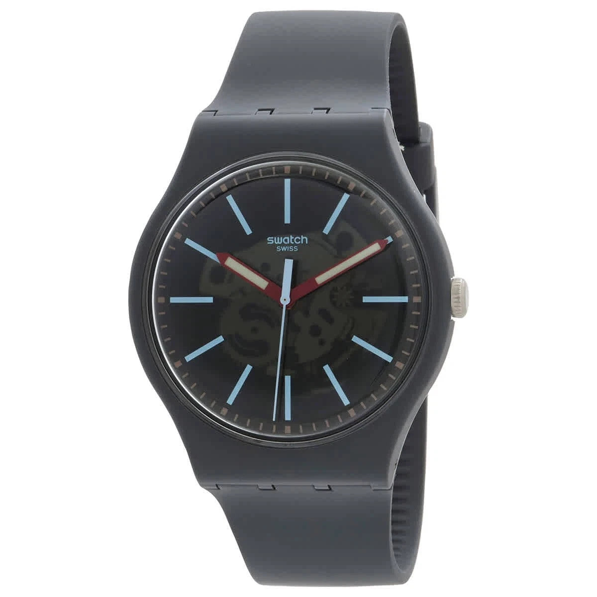 Swatch Cobblestone Street Quartz Grey Dial SO29A101 Men's Watch