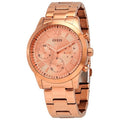 Guess W1070l3 Solar Rose Gold Dial Stainless Steel Women's Watch