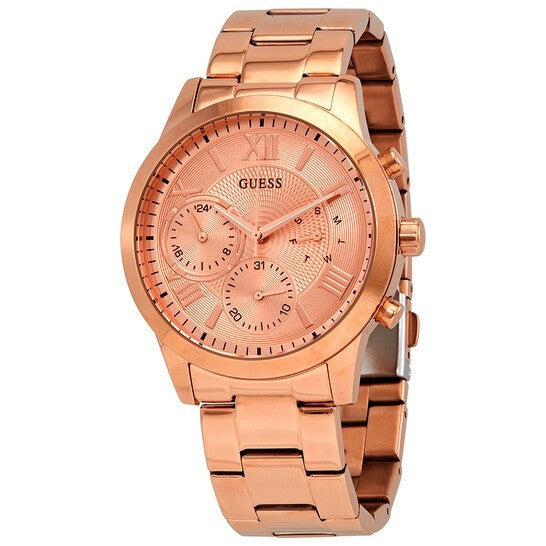 Guess W1070l3 Solar Rose Gold Dial Stainless Steel Women's Watch