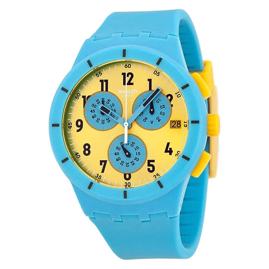 Swatch SUSS400 Maresoli Yellow Dial 50.10mm x 42mm Men's Watch
