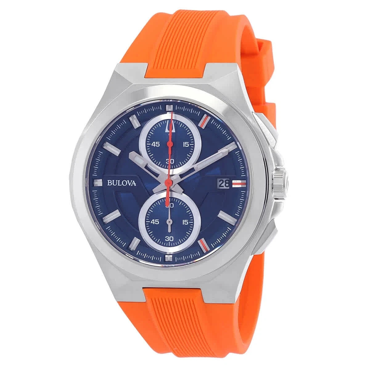 Bulova Maquina Quartz Blue Dial 96B407 Men's Watch