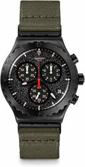 Swatch YVB416 'by the Bonfire' Irony Chronograph Stainless Steel 43mm Men's Watch