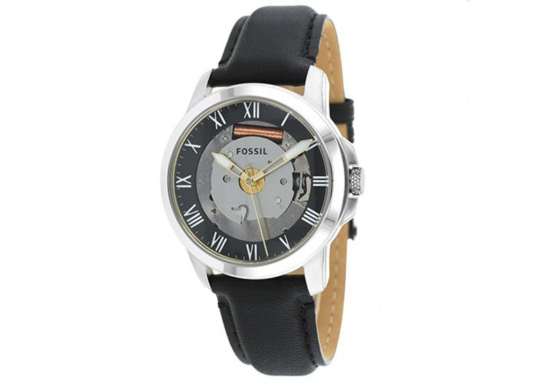 Fossil Quartz Roman Numerals Black Dial FS4869 Men's Watch