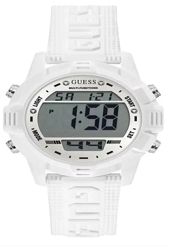Guess Chronograph Boost Digital 40mm Silicone White GW0015L Women's Watch