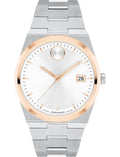 Movado Bold Quest 40mm White Dial Two-Tone Stainless Steel 3600972 Men's Watch