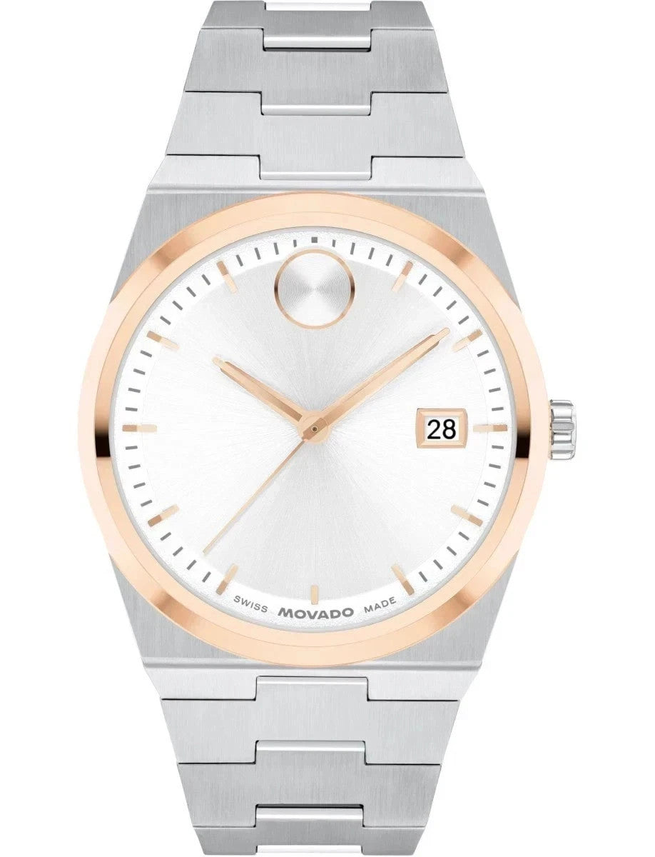 Movado Bold Quest 40mm White Dial Two-Tone Stainless Steel 3600972 Men's Watch
