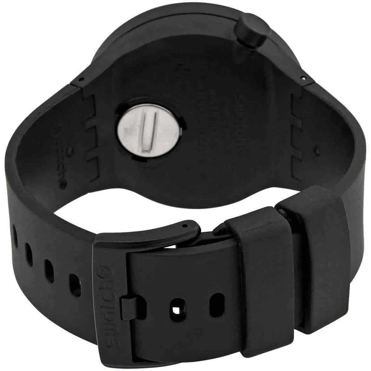 Swatch Bioceramic C-Black Swiss Quartz Semi Skeleton Dial SB03B100 Unisex Watch – view 3