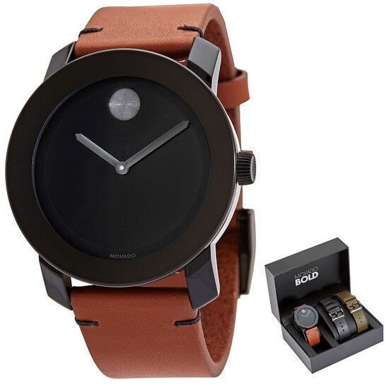 Movado Bold TR90 Quartz Black Dial 3600600 Set Men's Watch