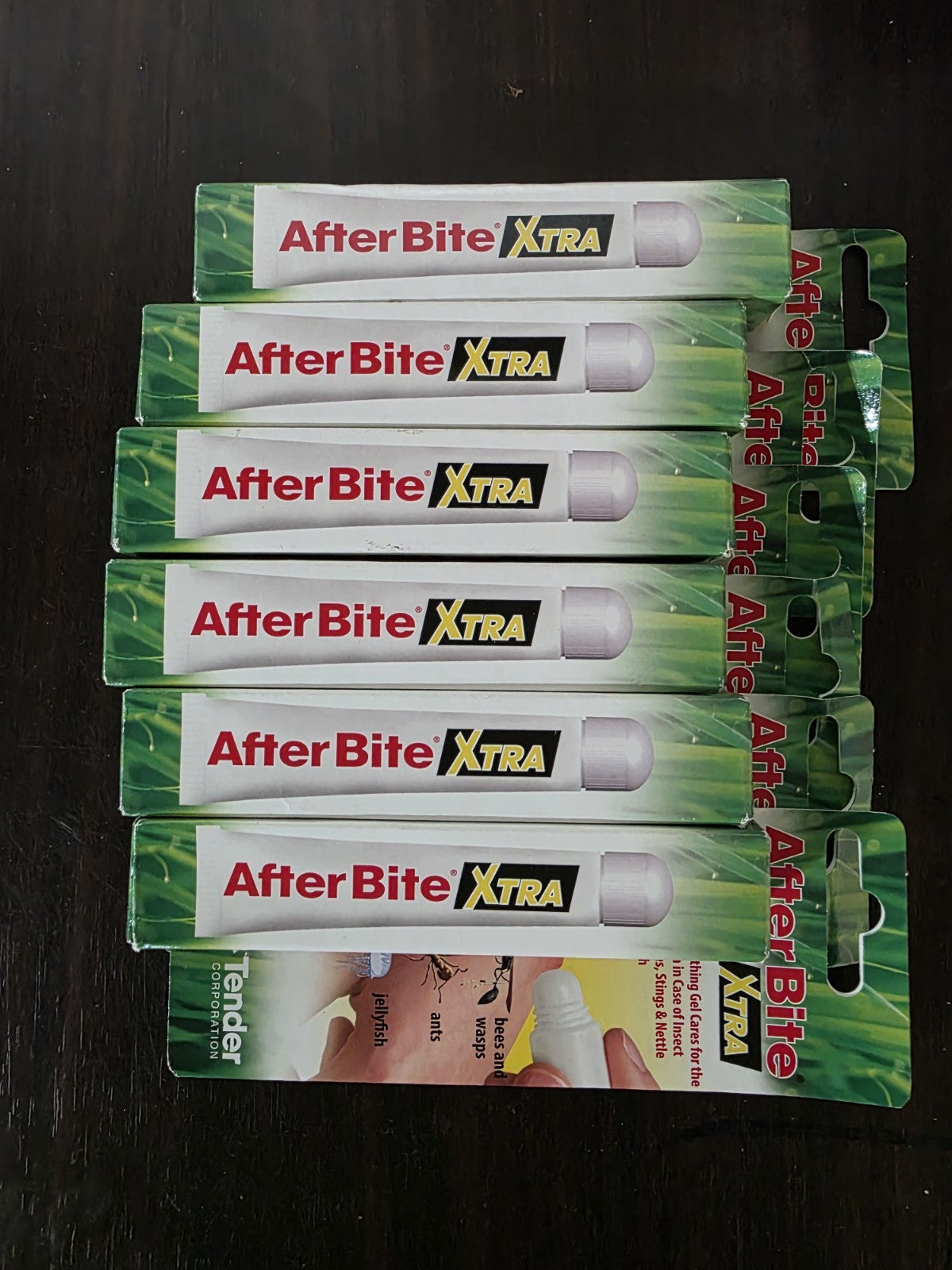 Xtra After Bite Anti-itch Gel Instant Sting Relief 0.7 Oz- 6 Pack Exp 09/26