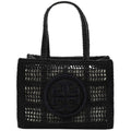 Tory Burch Black Small Hand-Crochete Ella Tote Bag