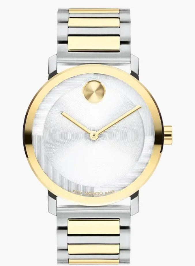 Movado Bold Silver Dial Steel & Gold 3601087 Evolution 2.0 Unisex Watch