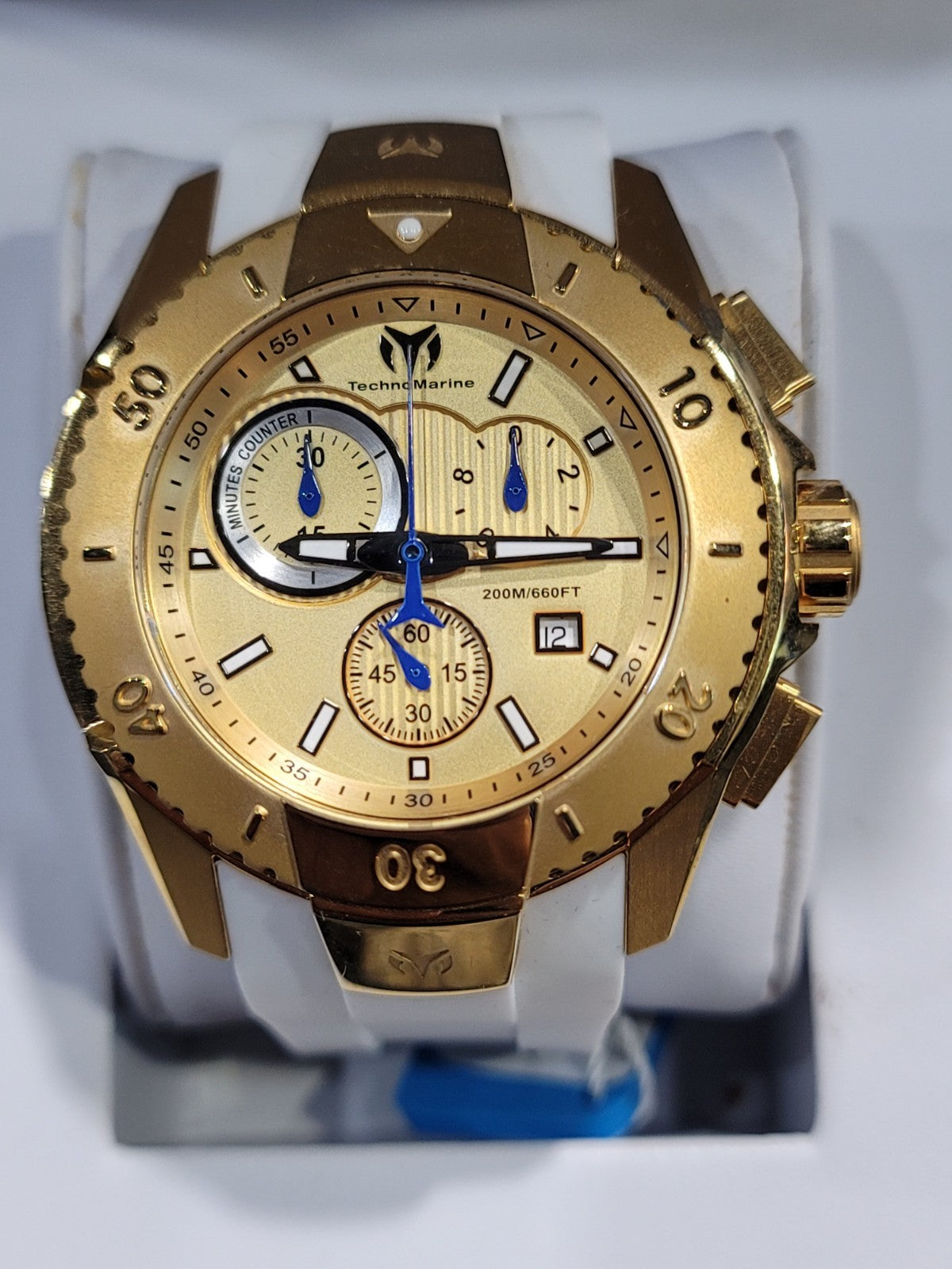 TechnoMarine UF6 Chronograph Quartz Gold Dial TM-616004 Men's Watch – view 2