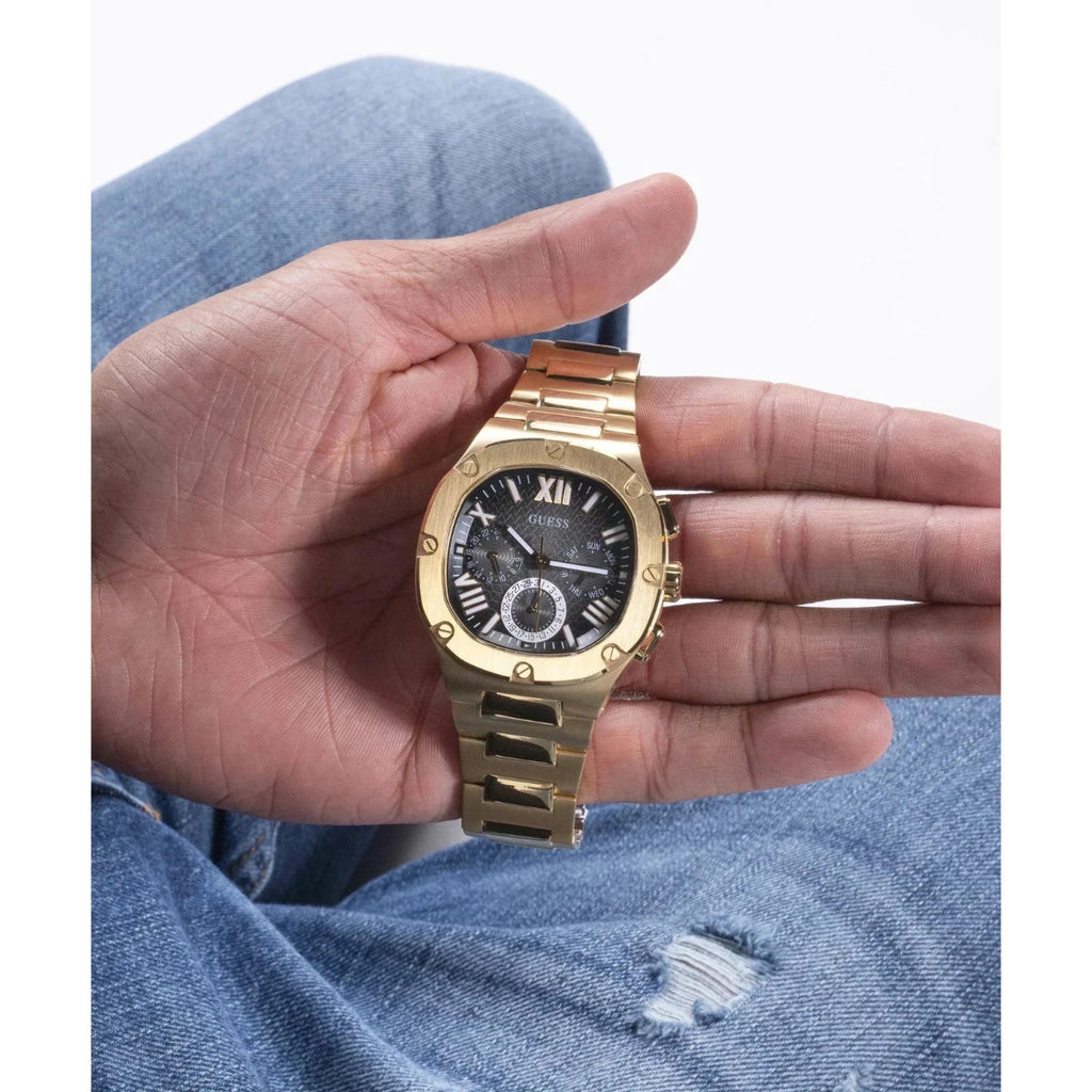 Guess Gold Tone GW0572G2 Headline Black Dial 42mm Multi-function Men's Watch – view 7