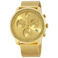 Movado Bold Chronograph Gold Dial 3600372 44mm Mesh Bracelet Men's Watch