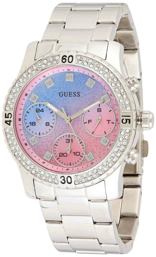 Guess Confetti Multicolored Dial Silver Steel Strap For W0774L1 Women's Watch – view 2