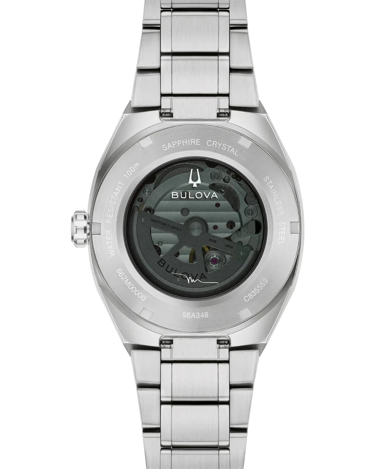 Bulova Surveyor Marc Anthony Green Dial Stainless 96A346 Men's Watch – view 4