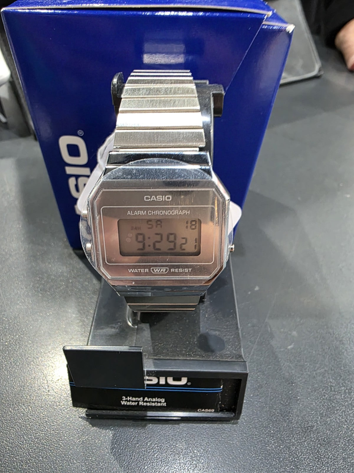 Casio A700WEV-7AVT Vintage Stainless Steel Digital LED Unisex Watch