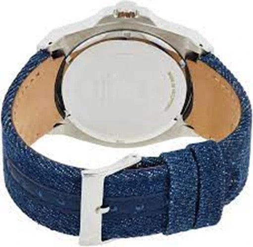 Guess Legency 45mm Blue Leather Band Steel Case Quartz Analog W1058G1 Men's Watch – view 2