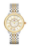 Michele Serein Mid Two-Tone With Diamond Sunray Dial MWW21B000148 Women's Watch