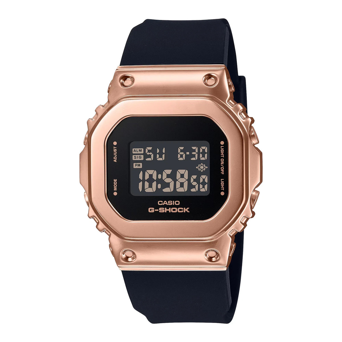 Casio G-Shock GM-S5600PG-1 Pink Gold IP Bezel Compact Digital Women's Watch