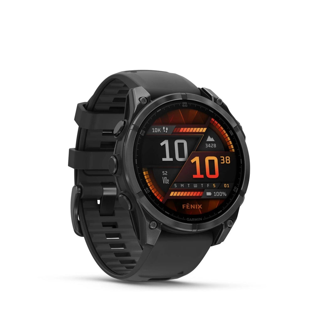 Garmin Fenix 8 47mm AMOLED Slate Gray w/Black Silicone Band Unisex Watch – view 6