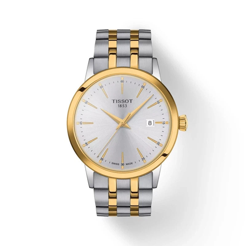 Tissot Classic Dream Silver Dial Two Tone Steel Band T129.410.22.031.00 Men's Watch