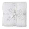 Barefoot Dreams CozyChic Durable Lightweight Stroller Blanket Pearl One Size