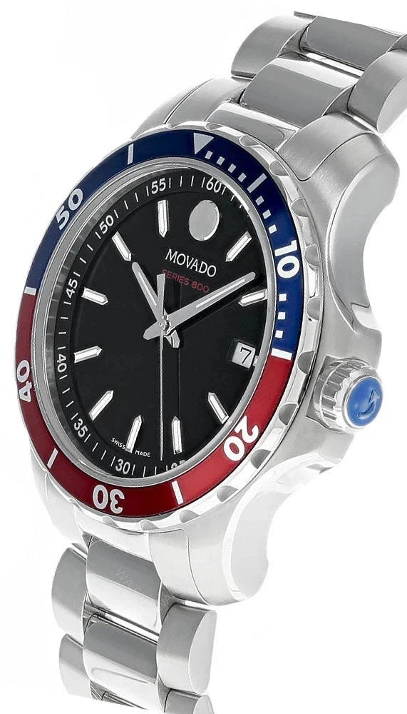 Movado Series 800 Black Dial Pepsi Bezel 40mm Quartz 2600152 Men's Watch – view 2