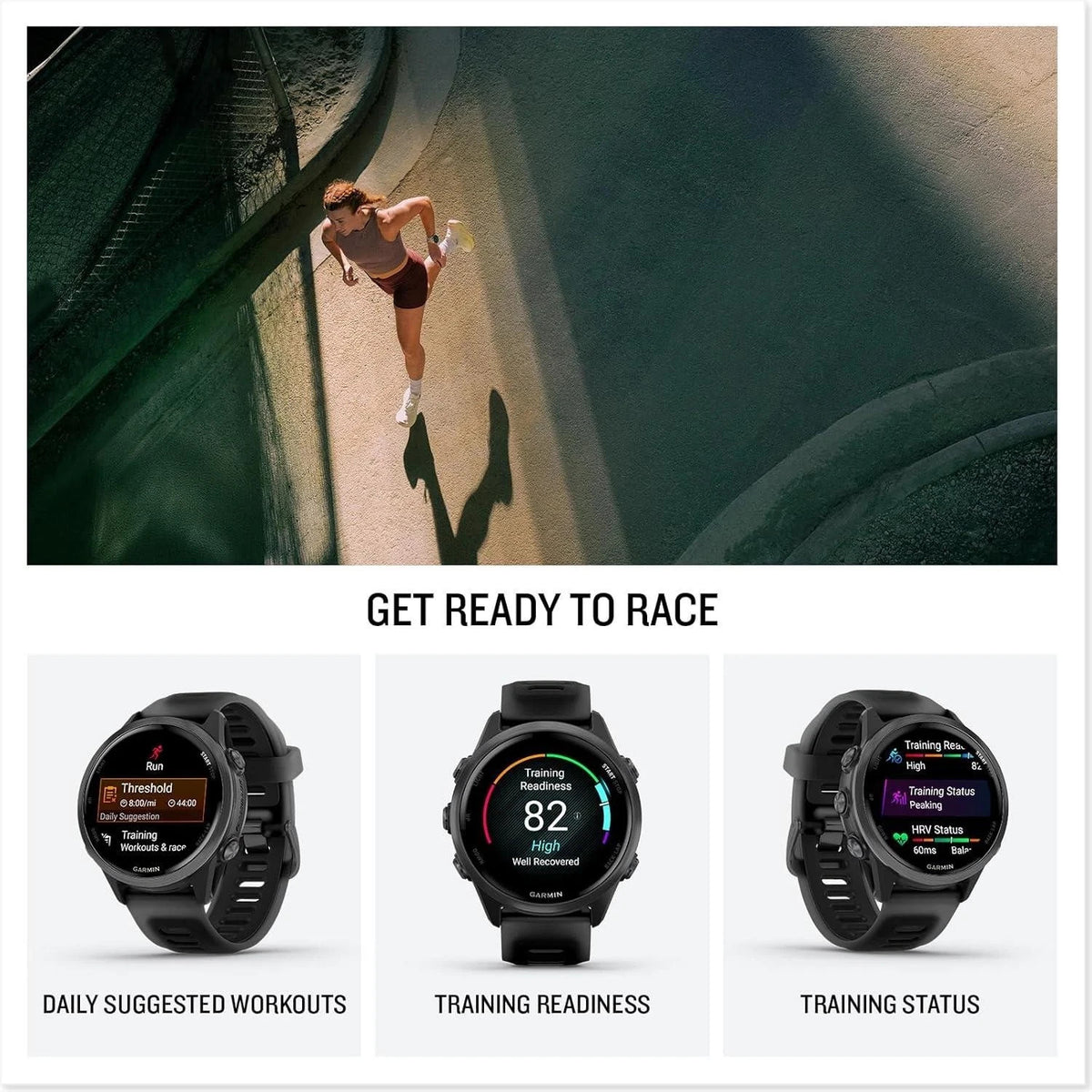 Garmin Forerunner 570 42mm Slate Gray with Black Translucent Band Unisex Watch – view 2