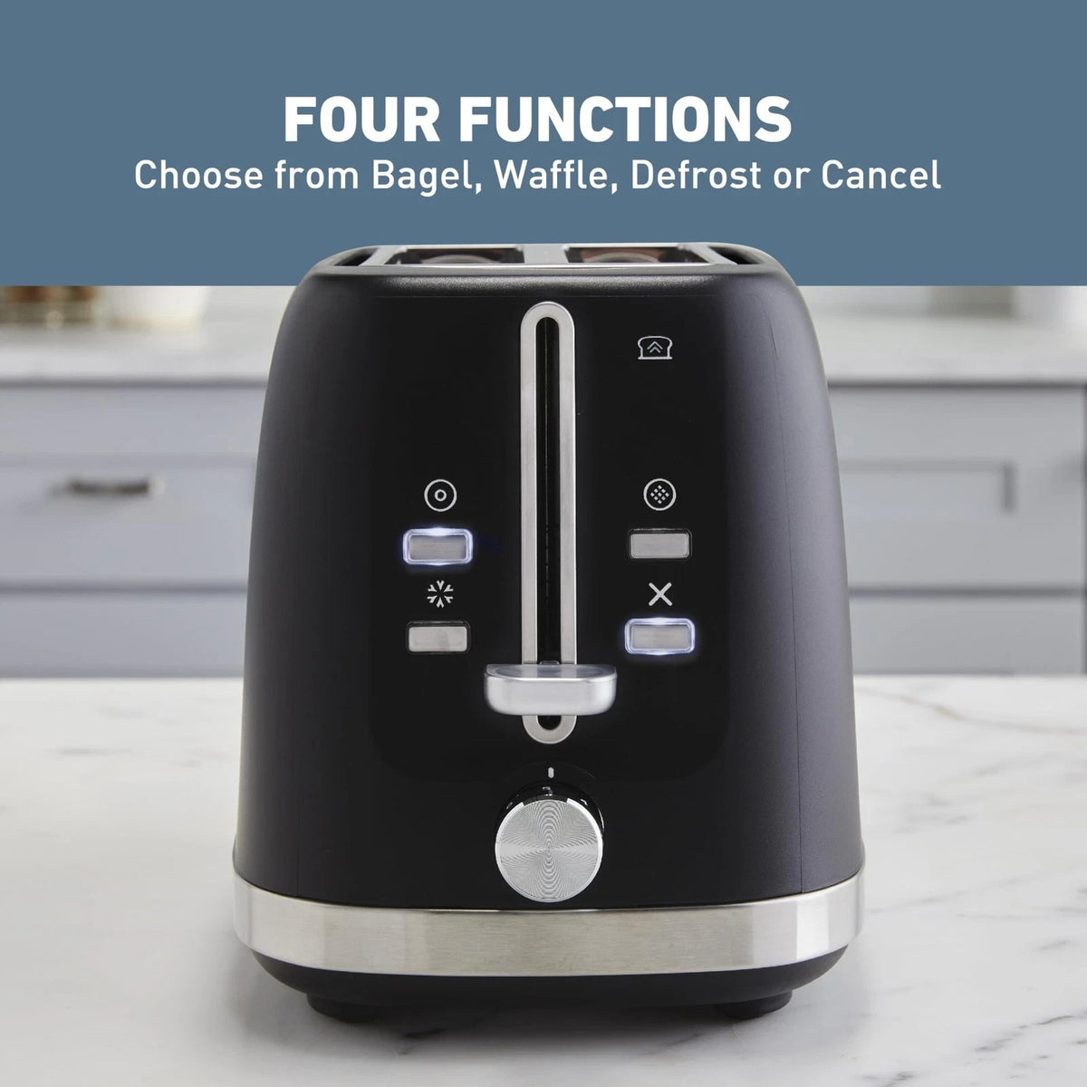 Toaster 2-Slice Extra-Wide and Deep Slots with 3 Functions 7 Shade Settin – view 4