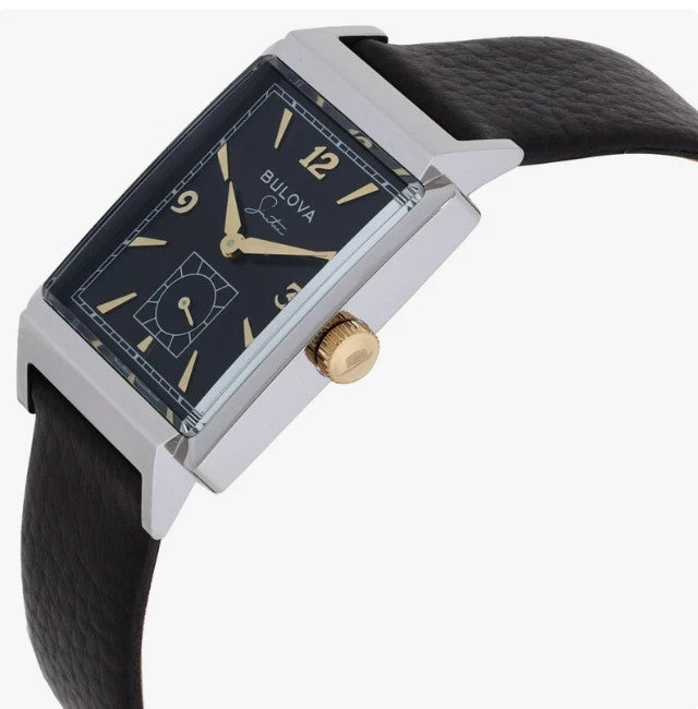 Bulova 98A261 Classic Frank Sinatra Quartz Leather Band Men's Watch – view 4