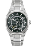 Bulova Surveyor Marc Anthony Green Dial Stainless 96A346 Men's Watch