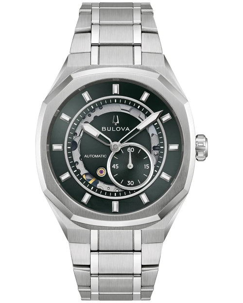 *BRAND NEW* Bulova Surveyor Marc Anthony Green Dial Stainless Men's Watch 96A346