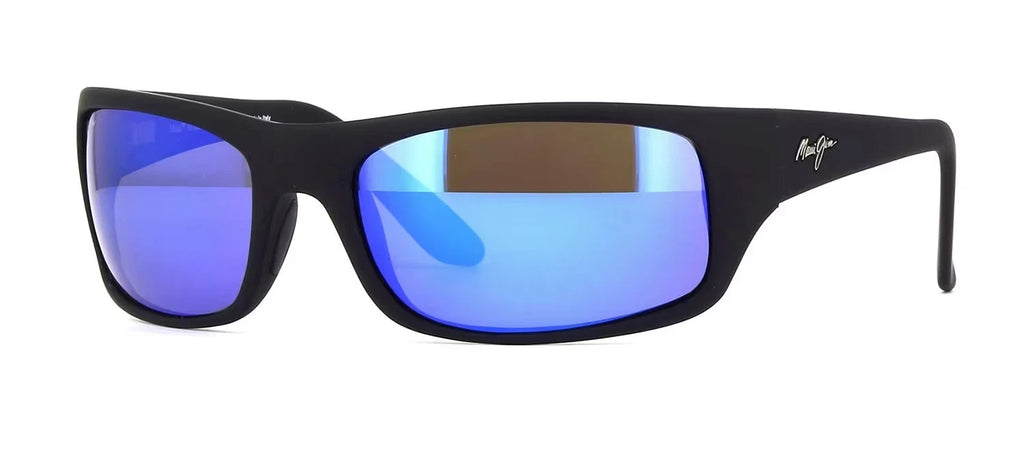 Maui Jim Peahi Black Matte Rubber Blue Hawaii Polarized Lenses B202-2M – view 2