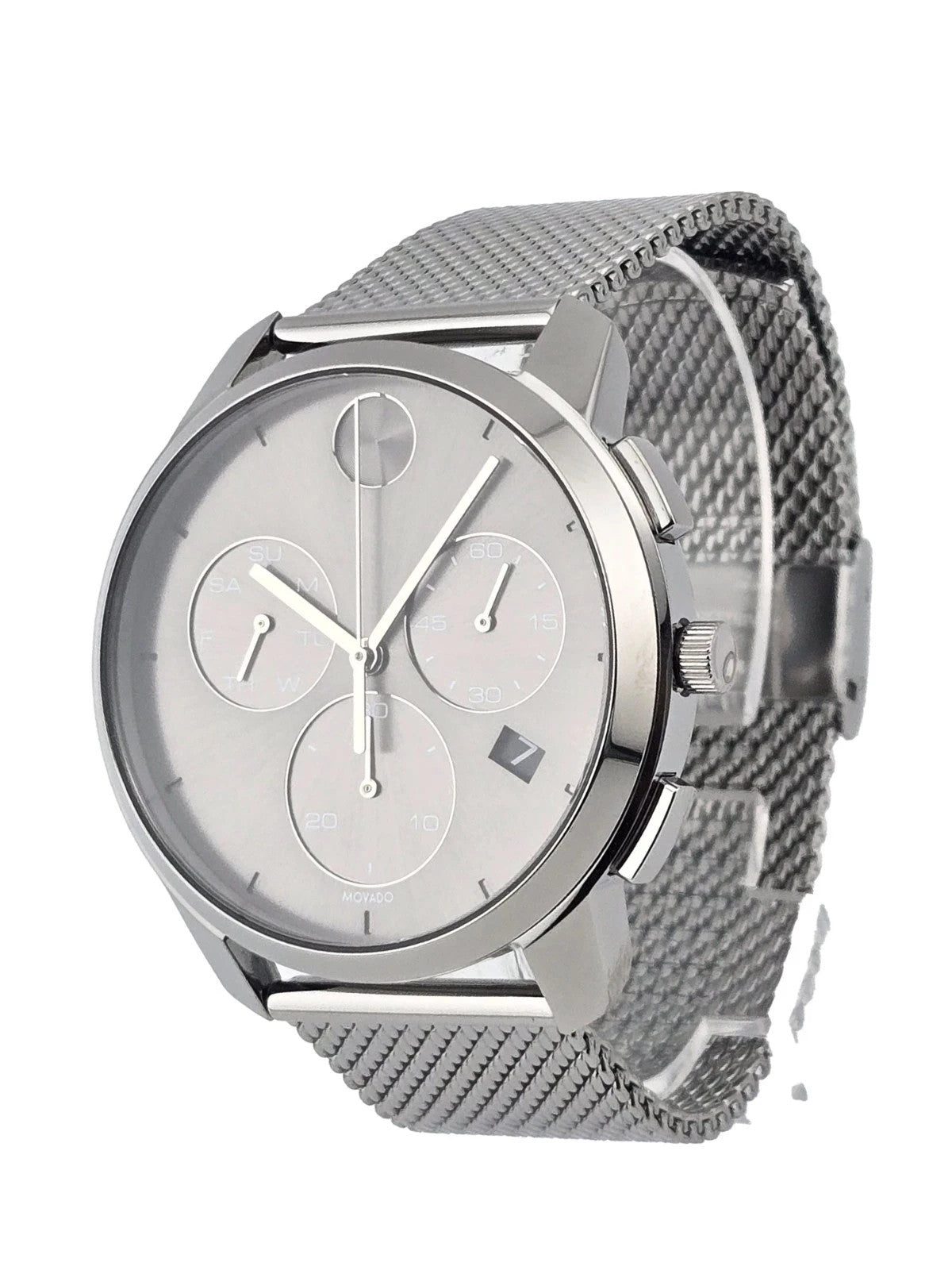 Movado Bold Thin 3600635 Gray Dial Mesh Band Men's Watch – view 2
