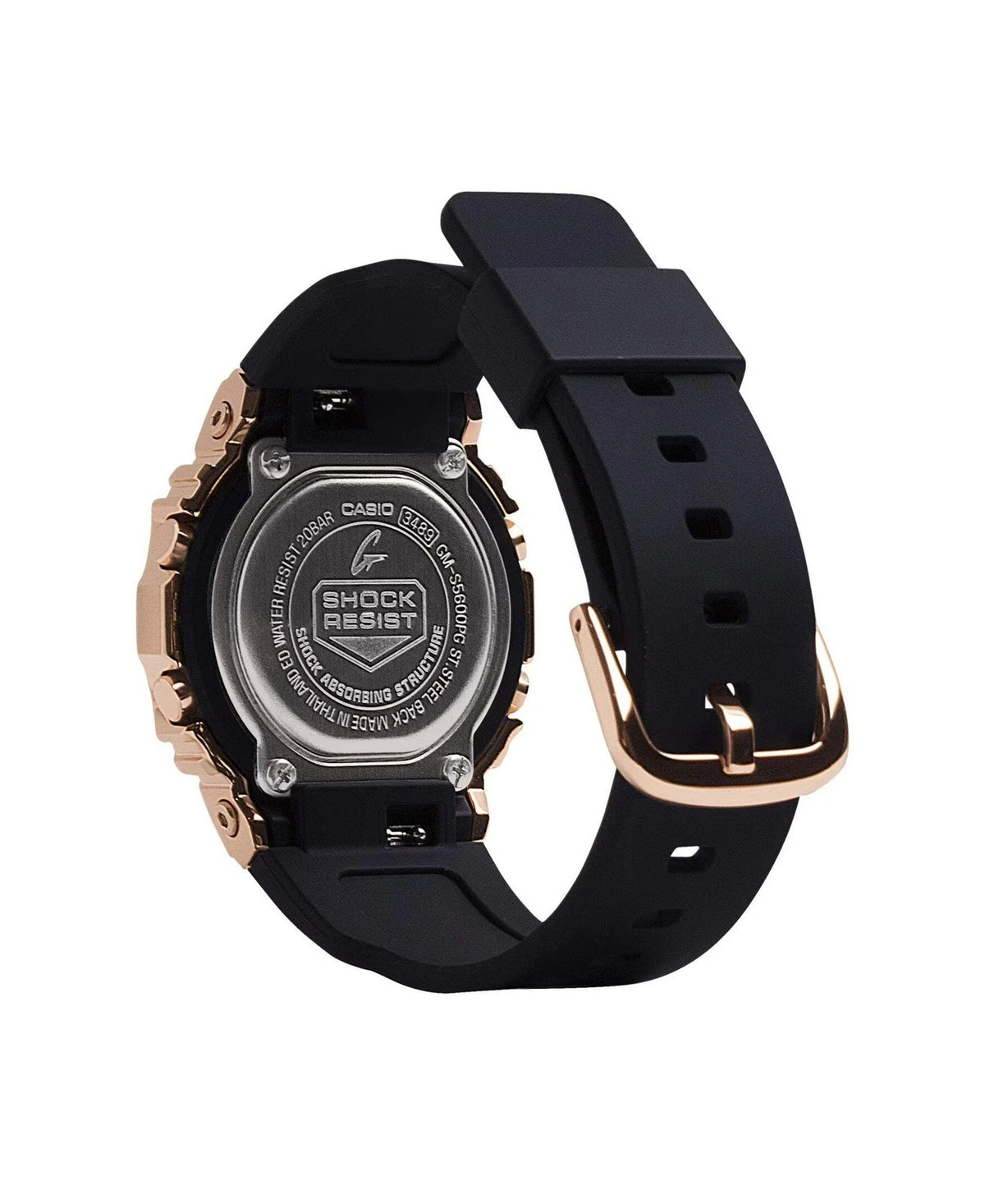Casio G-Shock GM-S5600PG-1 Pink Gold IP Bezel Compact Digital Women's Watch – view 2