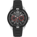 Guess Tread W0967G1 Multifunction Silicone Black Sub 100mt Men's Watch