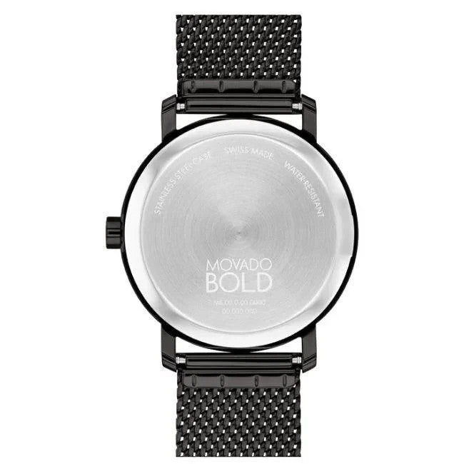 Movado Man's Bold Evolution Black IP Textured Dial Swiss 3601072 Men's Watch – view 3