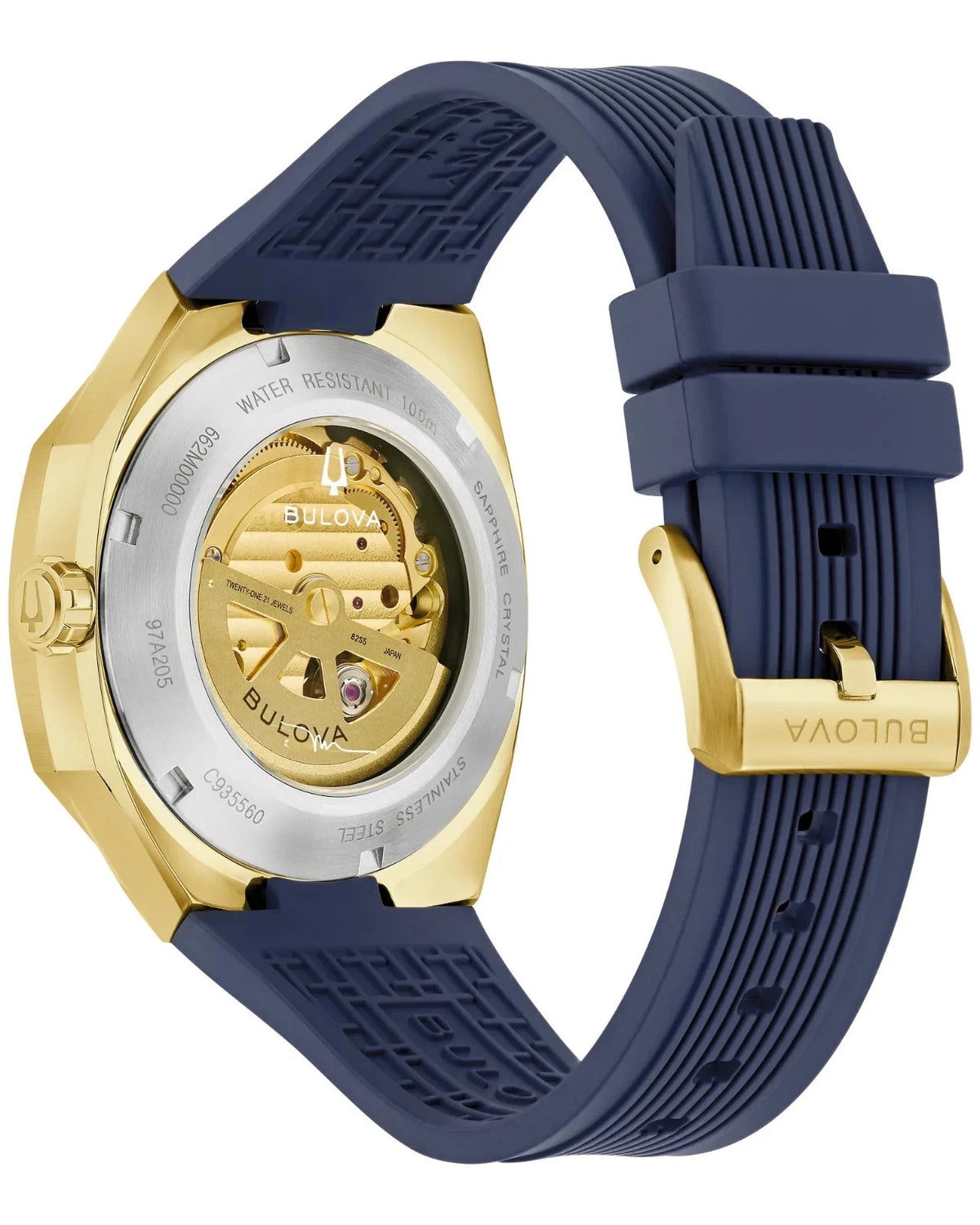 Bulova Surveyor Marc Anthony Blue Dial Gold-tone 97A205 Men's Watch – view 4