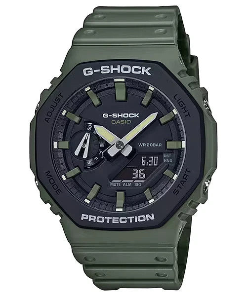 Casio G-Shock Carbon Core Guard Green Analog Digital GA-2110SU-3A Men's Watch