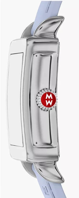 Michele Silver case Light Blue Silicone Deco Sport MWW06H000006 Women's Watch – view 3