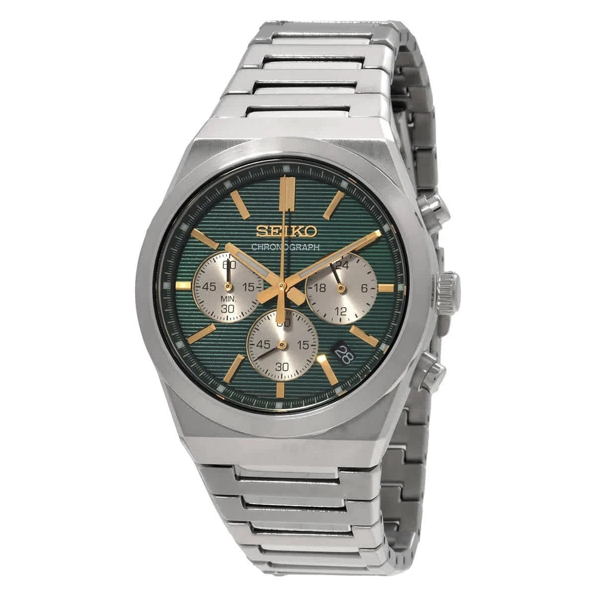 Seiko Sport Chronograph Quartz Green Dial SSB461P1 Men's Watch