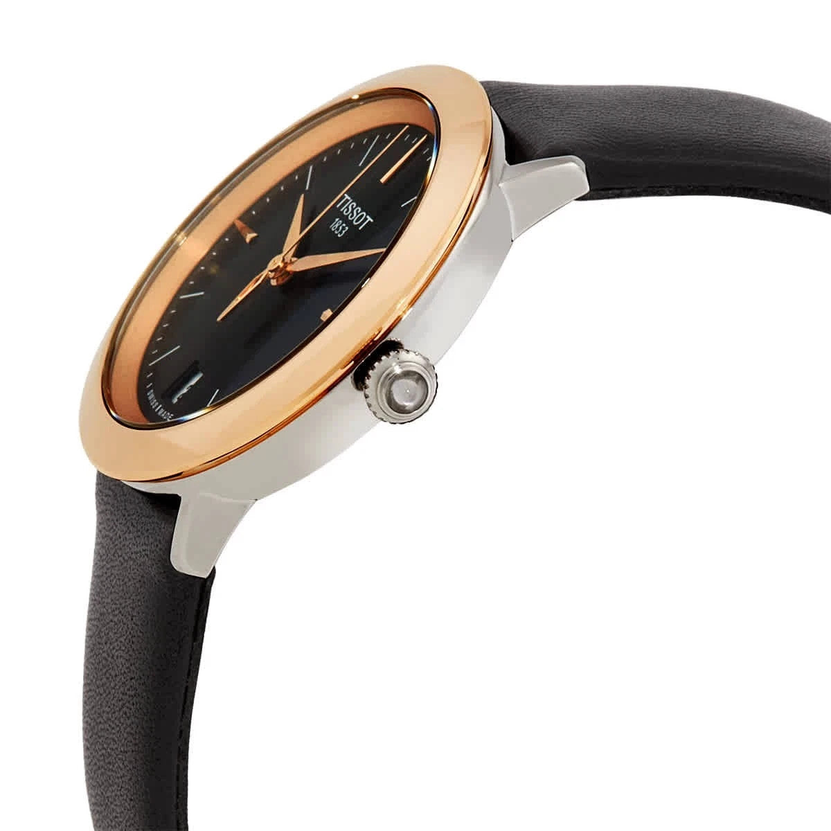 Tissot T-Gold Quartz Black Dial T929.210.46.051.00 18K Gold Women's Watch – view 2