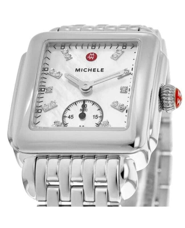 Michele Deco Mid Steel Mother-of-Pearl Diamond Dial MWW06V000002 Women's Watch – view 3