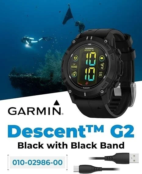 Garmin Descent G2 -Style 1.2" AMOLED Dive Computer Smartwatch Watch – view 2