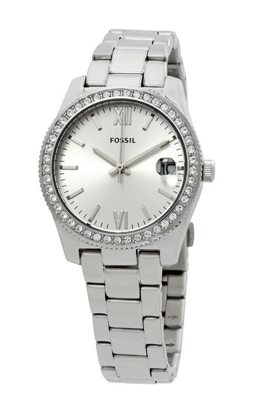 Fossil Scarlette ES4317 Stainless Steel Silver Dial Quartz Women's Watch