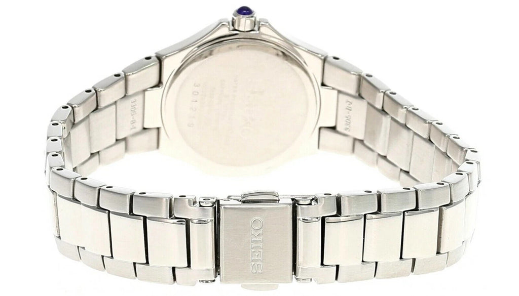 Seiko Coutura 28mm Black MOP Dial Stainless Steel Bracelet SXD575 Women's Watch – view 3