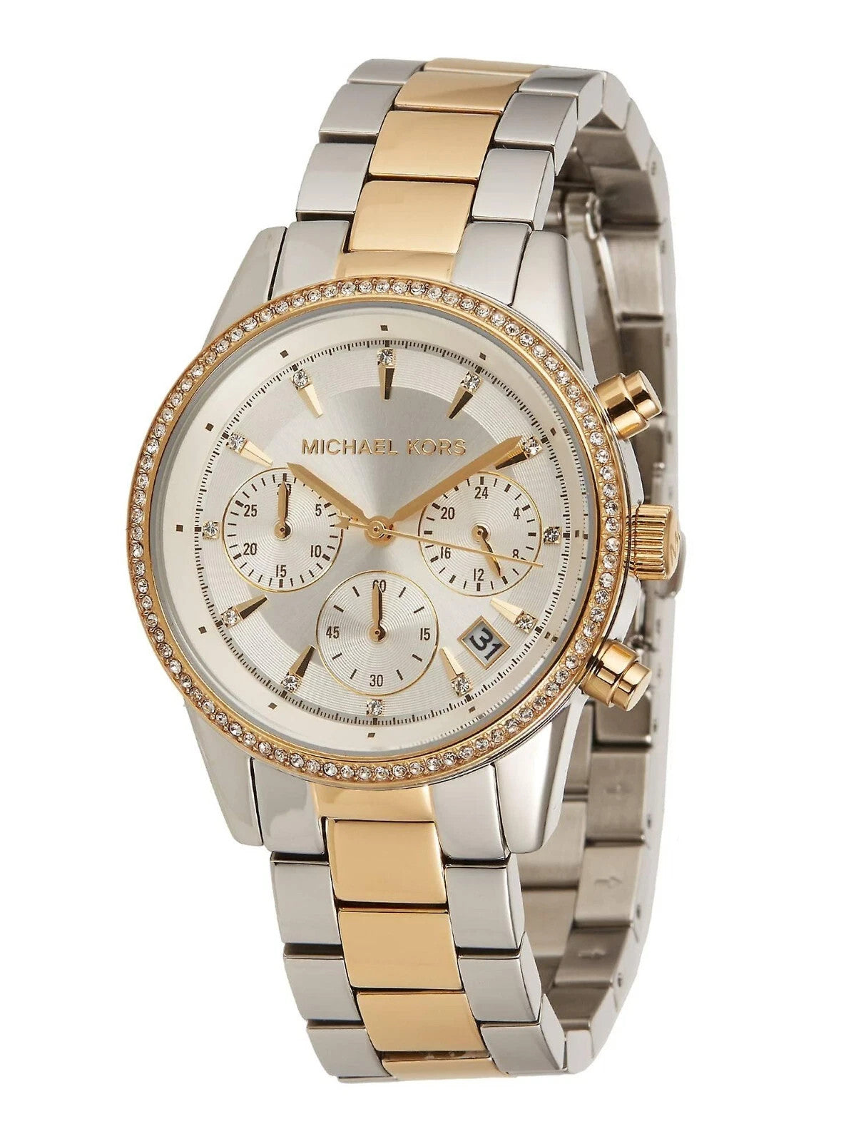 Michael Kors Ritz Chronograph Crystals Gold 37mm MK6474 Women's Watch