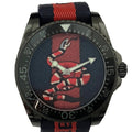 Gucci Dive Snake Quartz 45mm Navy & Red Stainless Steel/Nylon Men's Watch